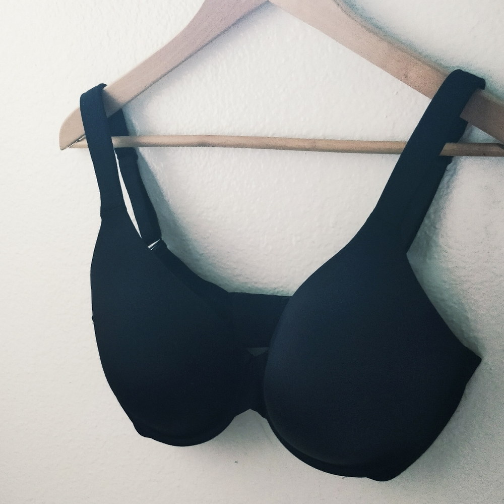 38DDD Full Figure Black Bra